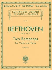 2つのロマンス・Op.40＆50（ベートーベン）（ヴァイオリン+ピアノ）【2 Romanze, Op. 40 and 50】