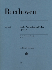 6つの変奏曲・ヘ長調・Op.34（ベートーベン）（ピアノ）【6 Variations in F Major, Op. 34】