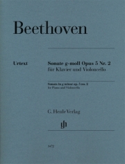 ソナタ・ト短調・Op.5・No.2（ベートーベン）（チェロ+ピアノ）【Sonata in G Minor, Op. 5, No. 2】