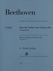 ヴァイオリンとチェロのためのデュオ（ベートーベン）（弦楽二重奏）【Duo for Violin and Violoncello, Fragment】