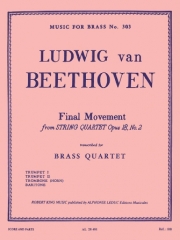 終楽章「弦楽四重奏・Op.18・No.2・ト長調」より（ベートーベン）（金管四重奏）【Final Movement from String Quartet Op.18, No.2 in G Major】