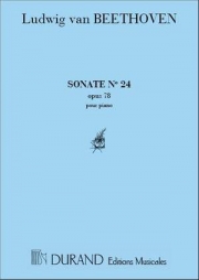 ソナタ・嬰ヘ長調・Op.78・No.24（ベートーベン）（ピアノ）【Sonata No.24, Op.78 in F sharp Major 'Thérèse'】