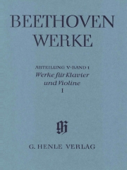 ヴァイオリンとピアノのための作品集・Vol.1（ベートーベン）（ヴァイオリン+ピアノ）【Works for Piano and Violin, Volume I】