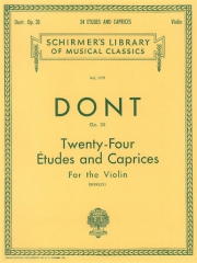 24のエチュードとカプリース・Op.35（ヤーコプ・ドント）（ヴァイオリン）【24 Etudes and Caprices, Op. 35】