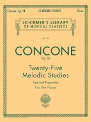 25の旋律的な練習曲・Op.24（ジュゼッペ・コンコーネ）（ピアノ）【25 Melodic Studies, Op. 24】