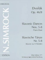 スラヴ舞曲集・Op.46－Vol.2（アントニン・ドヴォルザーク）（ピアノ二重奏）【Slavonic Dances, Op. 46 – Volume 2】