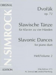 スラブ舞曲・Op.72・Vol.2  (アントニン・ドヴォルザーク) （ピアノ二重奏）【Slavonic Dances, Op. 72 – Volume 2】