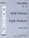 8つのワルツ・Op.54（アントニン・ドヴォルザーク）（ピアノ）【Eight Waltzes Op. 54】