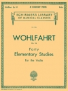 40の初級練習曲・Op.54（フランツ・ヴォールファールト）（ヴァイオリン）【40 Elementary Studies, Op. 54】