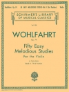 50のやさしくて旋律的な練習曲・Op.74・Book.2（フランツ・ヴォールファールト）（ヴァイオリン）【50 Easy Melodious Studies, Op. 74 - Book 2】
