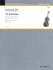 12のソナタ・Op.2・Book.1（アントニオ・ヴィヴァルディ）（ヴァイオリン+ピアノ）【12 Sonatas, Op. 2 – Book 1】