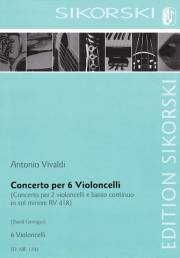6本のチェロのための協奏曲（アントニオ・ヴィヴァルディ）（チェロ六重奏）【Concerto for Six Violoncellos】