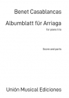 アリアーガのための小品（ベネト・カサブランカス）（弦楽二重奏+ピアノ）【Albumblatt für Arriaga】