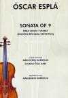ソナタ・Op.9（オスカー・エスプラ）（ヴァイオリン+ピアノ）【Sonata Op.9】