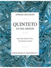 五重奏曲・ト短調（エンリケ・グラナドス）（弦楽四重奏+ピアノ）【Quinteto En Sol Menor】