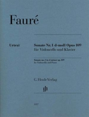 チェロ・ソナタ・No.1・ニ短調・Op.109（ガブリエル・フォーレ）（チェロ+ピアノ）【Cello Sonata No. 1 in D Minor, Op. 109】