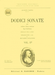 12のソナタ・Op.2・Vol.2（ジュゼッペ・タルティーニ）（ヴァイオリン+ピアノ）【12 Sonatas Op. 2, Vol. 2】