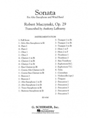 ソナタ・Op.29（ロバート・ムチンスキ）（アルトサックス・フィーチャー）（スコアのみ）【Sonata for Alto Saxophone, Op. 29】
