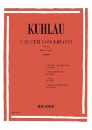３つの協奏的二重奏曲・Op.10 (フリードリヒ・クーラウ) (フルート二重奏)【3 Duos Concertants Op.10】