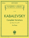 変奏曲集（ドミトリー・カバレフスキー）（ピアノ）【Complete Variations】