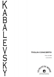 ヴァイオリン協奏曲・Op.48（ドミトリー・カバレフスキー）（ヴァイオリン+ピアノ）【Concerto Pour Violon et Orchestre Op. 48】