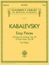 やさしいピアノ作品集（ドミトリー・カバレフスキー）（ピアノ）【Easy Pieces】
