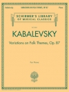 ロシア民謡の主題による変奏曲・Op.87（ドミトリー・カバレフスキー）（ピアノ）【Variations on Folk Themes, Op. 87】