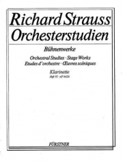 オーケストラの勉強・Vol.6（リヒャルト・シュトラウス）（バスクラリネット）【Orchestral Studies Stage Works: Clarinet Vol. 6】