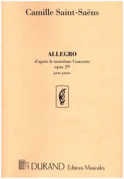 演奏会用アレグロ・Op.29・No.3（カミーユ・サン＝サーンス)（ピアノ）【Allegro, d'après Concerto No.3, Op.29】