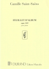 アルバムのページ・Op.169 (カミーユ・サン＝サーンス)（ピアノ）【Feuillet d'Album Op.169】