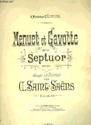 メヌエットとガヴォット（カミーユ・サン＝サーンス）（ヴァイオリン+ピアノ）【Gavotte et Menuet】