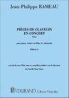クラヴサン曲集（ジャン＝フィリップ・ラモー）（弦楽二重奏+ピアノ）【Pièces de Clavecin en Concert (Edition A)】