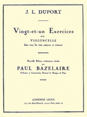 21の練習曲（ジャン＝ルイ・デュポール ）（チェロ）【Vingt-et-Un Exercises pour Violoncelle】