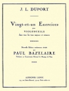 21の練習曲（ジャン＝ルイ・デュポール ）（チェロ）【Vingt-et-Un Exercises pour Violoncelle】