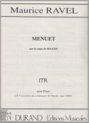 ハイドンの名によるメヌエット（モーリス・ラヴェル）（ピアノ二重奏）【Menuet Sur Haydn】