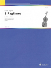 3つのラグタイム（スコット・ジョプリン）（ヴァイオリン+ピアノ）【3 Ragtimes】