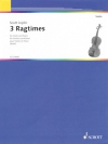 3つのラグタイム（スコット・ジョプリン）（ヴァイオリン+ピアノ）【3 Ragtimes】