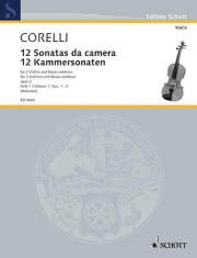 12の室内楽風ソナタ・Op.2・Vol.1 (アルカンジェロ・コレッリ)（ヴァイオリン二重奏+ピアノ）【12 Chamber Sonatas Op. 2 Vol. 1】
