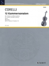 12の室内楽風ソナタ・Op.2・Vol.3 (アルカンジェロ・コレッリ)（ヴァイオリン二重奏+ピアノ）【12 Chamber Sonatas Op. 2 Vol. 3】