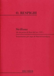 シチリアーナ（オットリーノ・レスピーギ）（ハープ）【Siciliana】