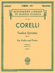 12のソナタ・Op.5・Vol.2（アルカンジェロ・コレッリ）（ヴァイオリン+ピアノ）【Twelve Sonatas, Op. 5 - Volume 2】