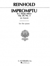 即興曲・Op.28・No.3・嬰ハ長調（フーゴー・ラインホルト）（ピアノ）【Impromptu, Op. 28, No. 3 in C#】
