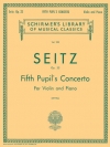 学生のためのヴァイオリン協奏曲第5番・ニ長調・Op.22（フリードリヒ・ザイツ）（ヴァイオリン+ピアノ）【Pupil's Concerto No. 5 in D, Op. 22】