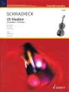 25の練習曲・Op.1（ヘンリ・シュラディーク）（ヴァイオリン）【25 Studies Op. 1】