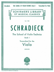 ヴァイオリン技巧教本・Book.1（ヘンリ・シュラディーク）（ヴィオラ）【School of Violin Technics - Book 1】