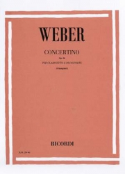 小協奏曲・Op.26（カール・マリア・フォン・ウェーバー）（クラリネット+ピアノ）【Concertino Op.26 in E Flat Major】