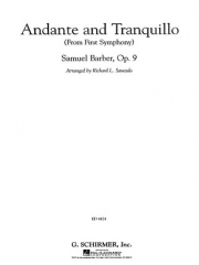 アンダンテ＆トランクィロ（サミュエル・バーバー）（スコアのみ）【Andante and Tranquillo (From First Symphony)】