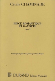ロマンティックな曲とガヴォット（エマニュエル・シャブリエ）（ピアノ二重奏）【Pièce Romantique et Gavotte Op.9】