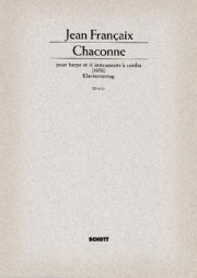 シャコンヌ（ジャン・フランセ）（ハープ+ピアノ）【Chaconne】