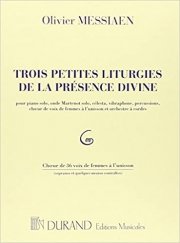 神の現存についての3つの小典礼  (オリヴィエ・メシアン)（ピアノ）【3 Petites Liturgies de la Présence Divine】